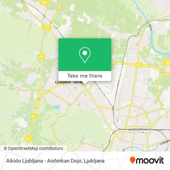 Aikido Ljubljana - Aishinkan Dojo map