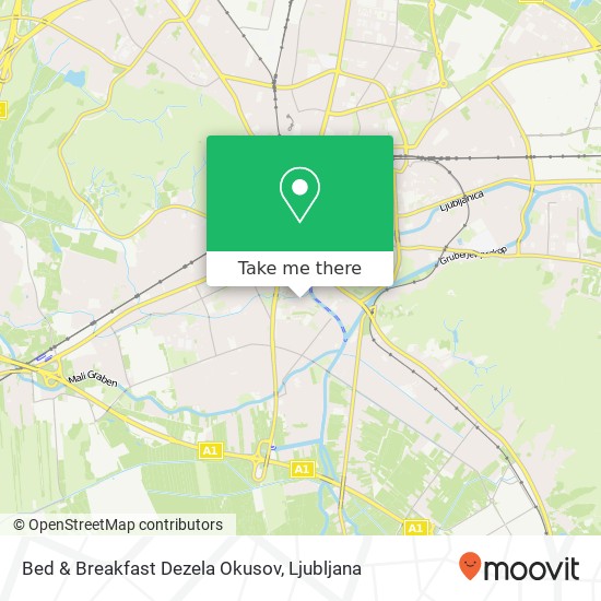 Bed & Breakfast Dezela Okusov map