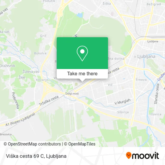 Viška cesta 69 C map