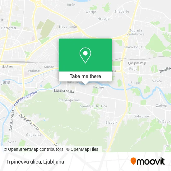 Trpinčeva ulica map