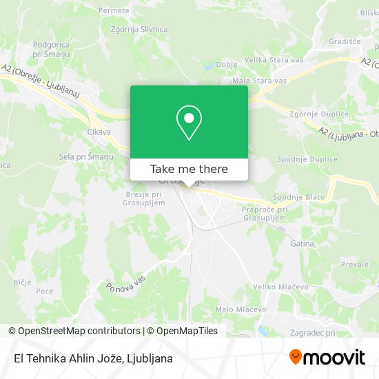 El Tehnika Ahlin Jože map
