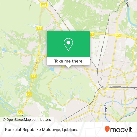 Konzulat Republike Moldavije map