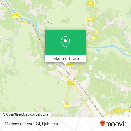 Medenska cesta 24 map