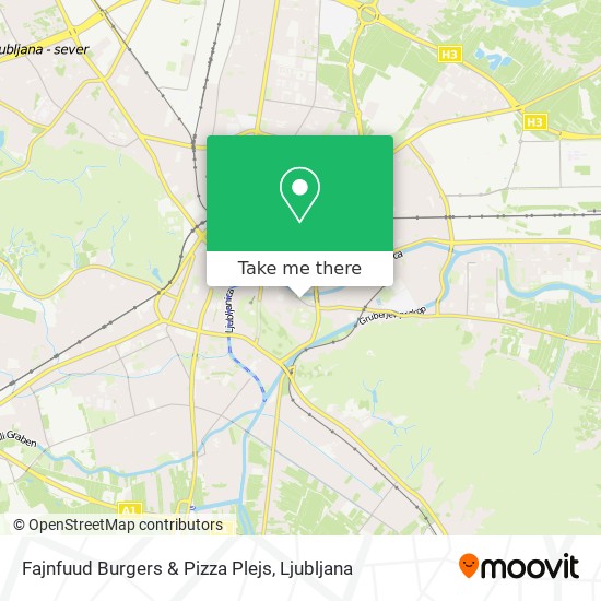 Fajnfuud Burgers & Pizza Plejs map