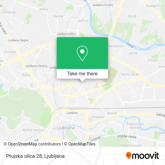 Ptujska ulica 28 map
