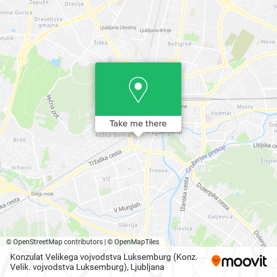 Konzulat Velikega vojvodstva Luksemburg (Konz. Velik. vojvodstva Luksemburg) map