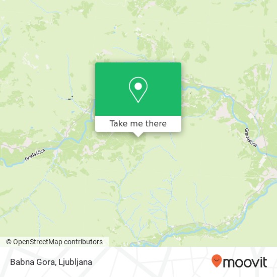 Babna Gora map