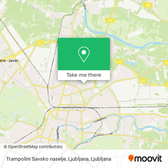 Trampolini Savsko naselje, Ljubljana map