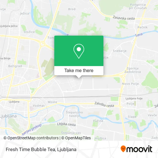 Fresh Time Bubble Tea map