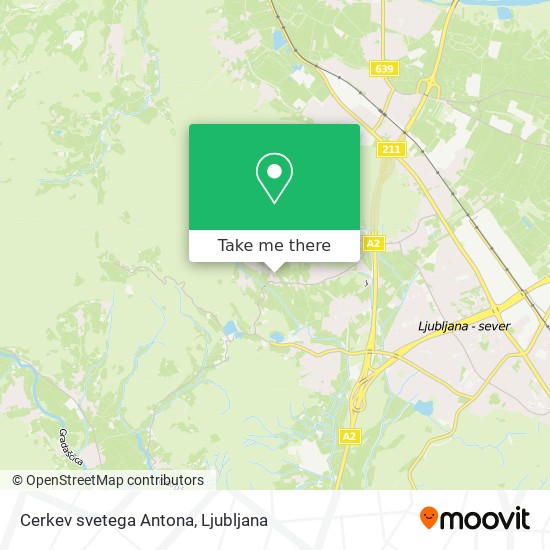 Cerkev svetega Antona map