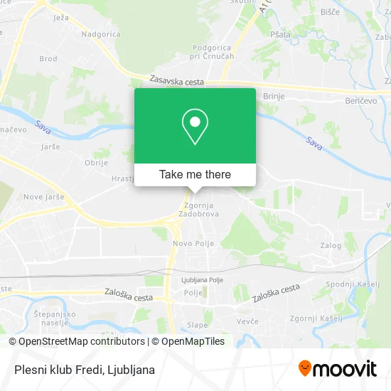 Plesni klub Fredi map