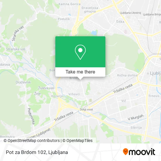 Pot za Brdom 102 map