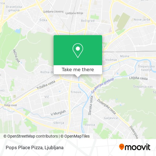 Pops Place Pizza map