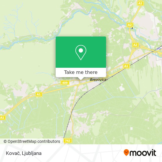 Kovač map