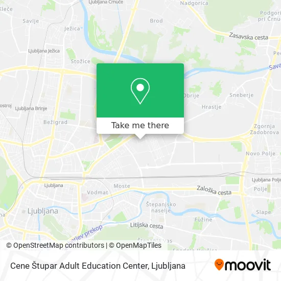 Cene Štupar Adult Education Center map