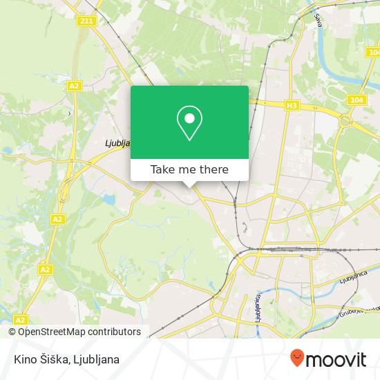 Kino Šiška map