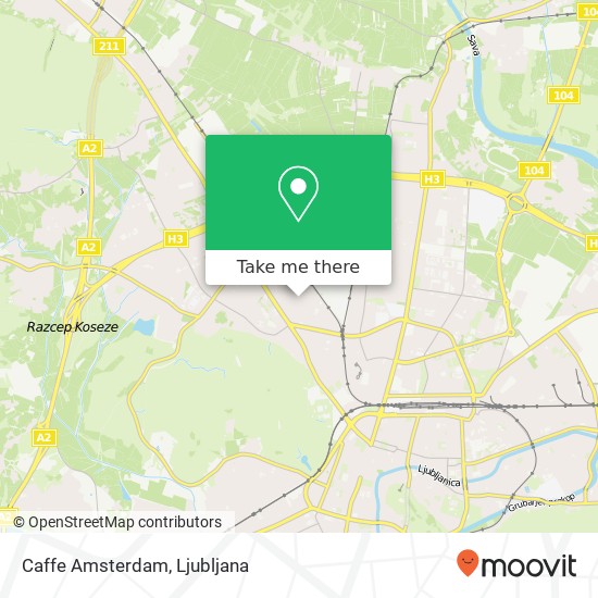 Caffe Amsterdam map