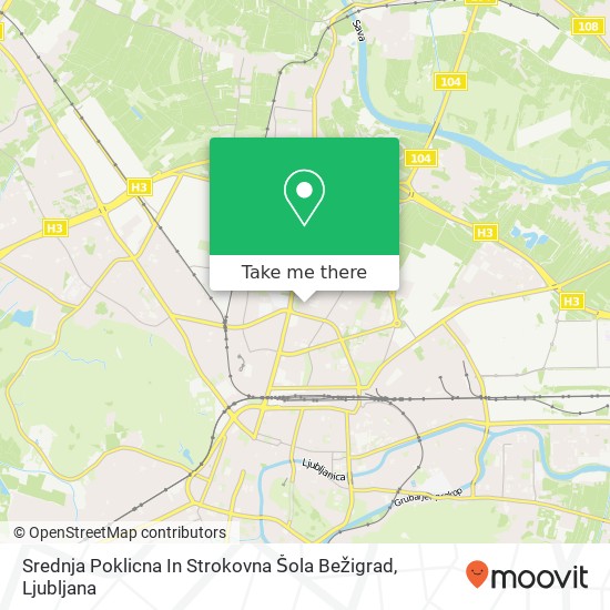 Srednja Poklicna In Strokovna Šola Bežigrad map