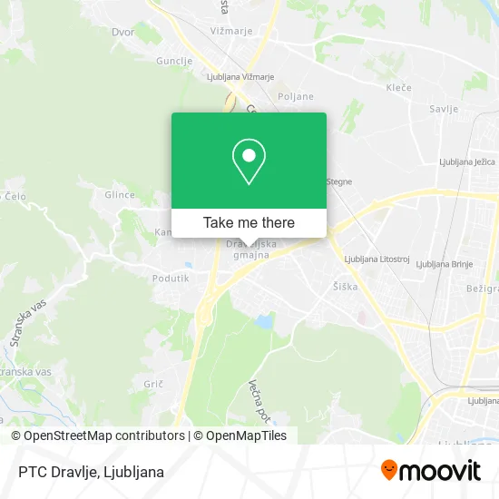 PTC Dravlje map