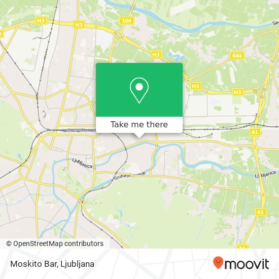 Moskito Bar map