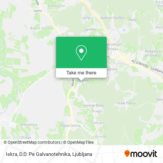 Iskra, D.D. Pe Galvanotehnika map