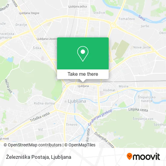 Železniška Postaja map