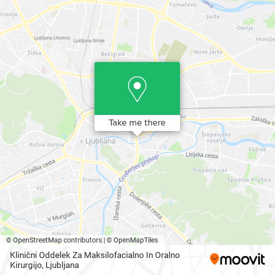 Klinični Oddelek Za Maksilofacialno In Oralno Kirurgijo map