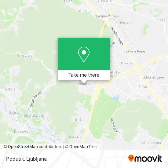 Podutik map