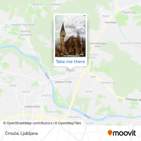 Črnuče map