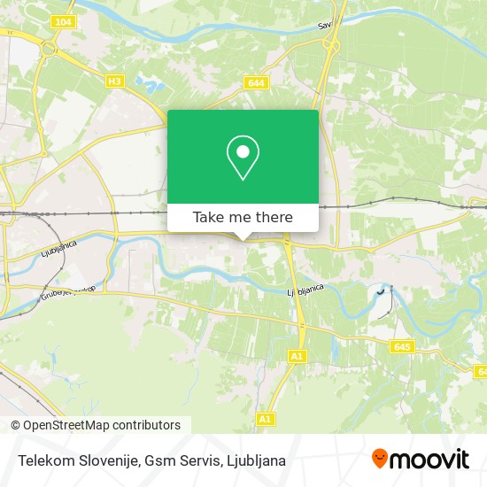 Telekom Slovenije, Gsm Servis map