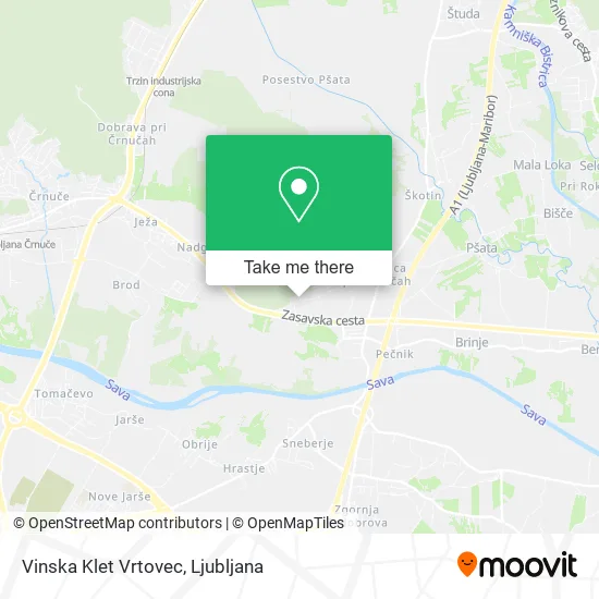 Vinska Klet Vrtovec map
