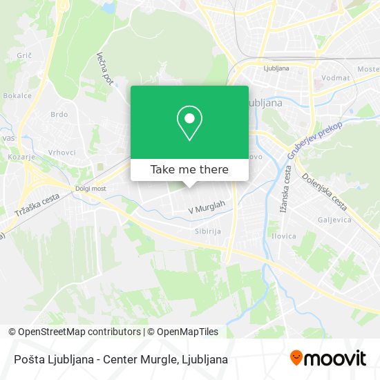 Pošta Ljubljana - Center Murgle map