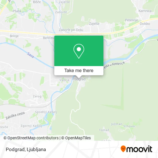 Podgrad map
