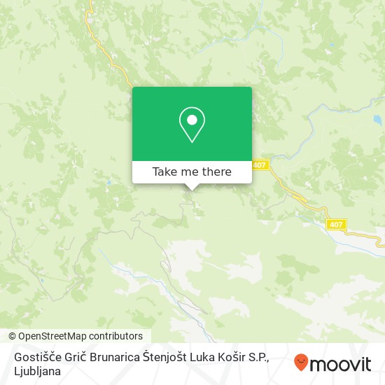 Gostišče Grič Brunarica Štenjošt Luka Košir S.P. map