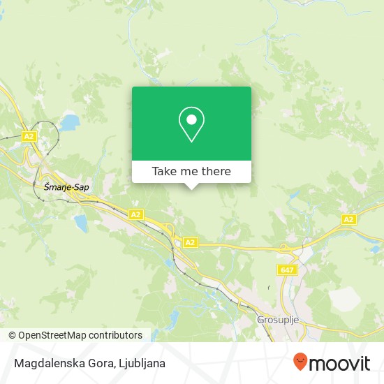 Magdalenska Gora map