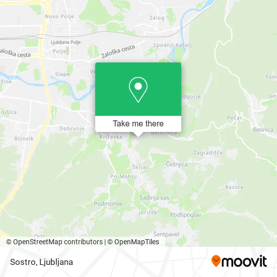 Sostro map
