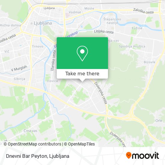 Dnevni Bar Peyton map