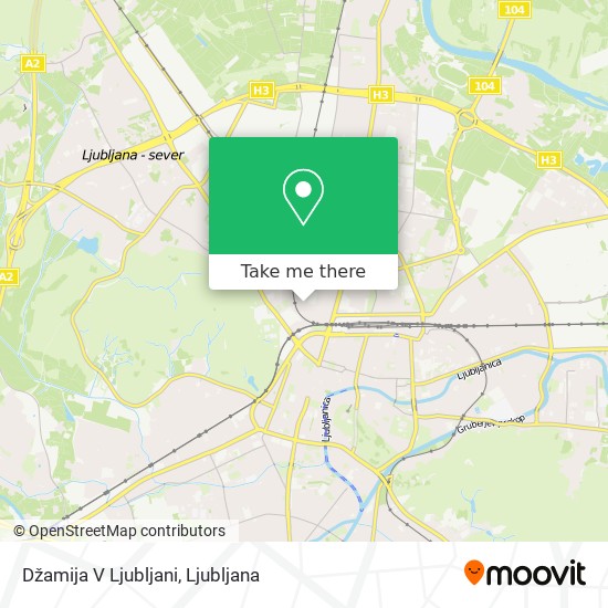 Džamija V Ljubljani map