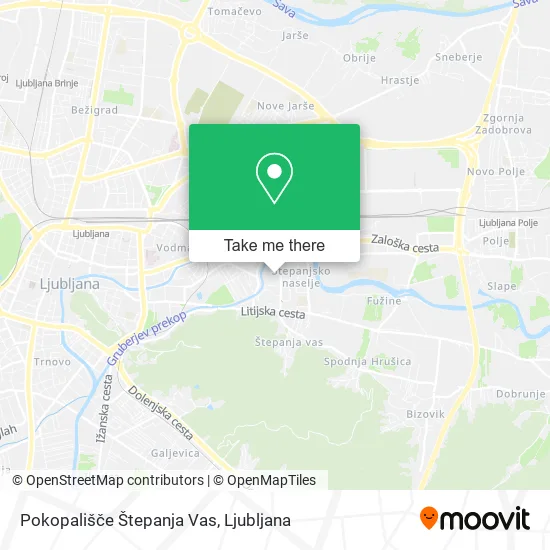 Pokopališče Štepanja Vas map