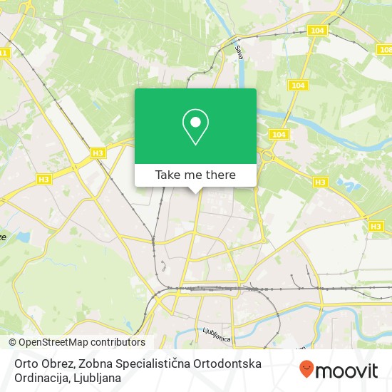 Orto Obrez, Zobna Specialistična Ortodontska Ordinacija map