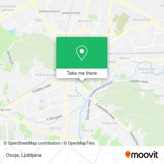 Osoje map