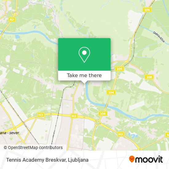 Tennis Academy Breskvar map