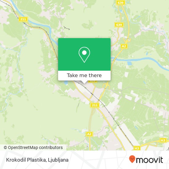 Krokodil Plastika map