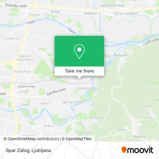 Spar Zalog map