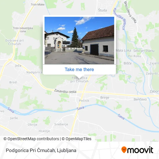Podgorica Pri Črnučah map