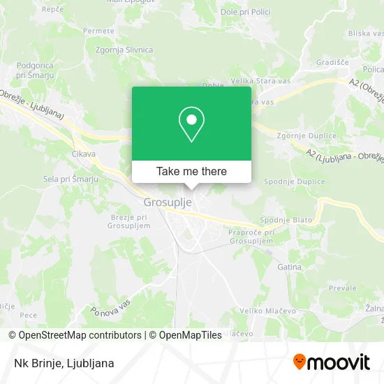 Nk Brinje map