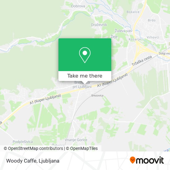 Woody Caffe map