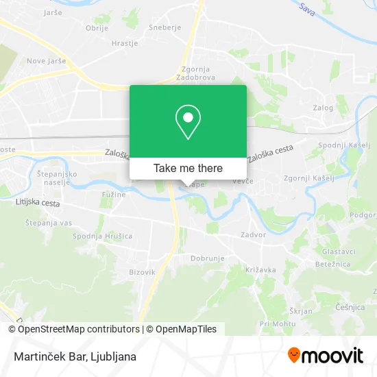 Martinček Bar map