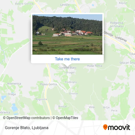 Gorenje Blato map