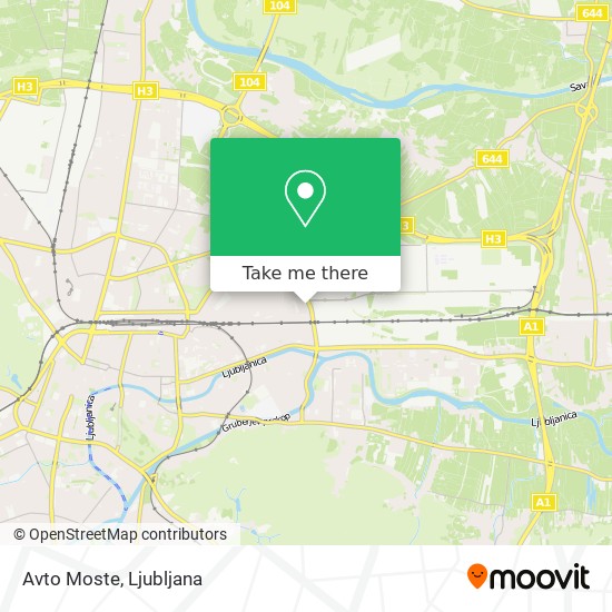 Avto Moste map